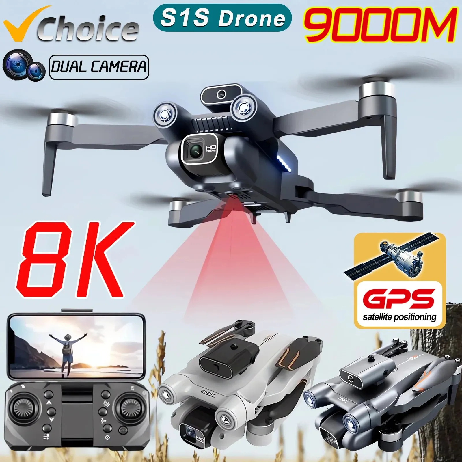 Drone Multispectral - Nowy S1S 5G GPS Drone Camera