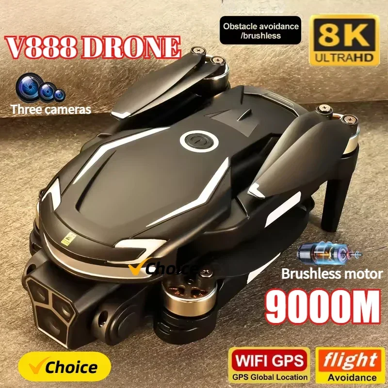 Drone Multispectral - Nowy dron V888 8K GPS z