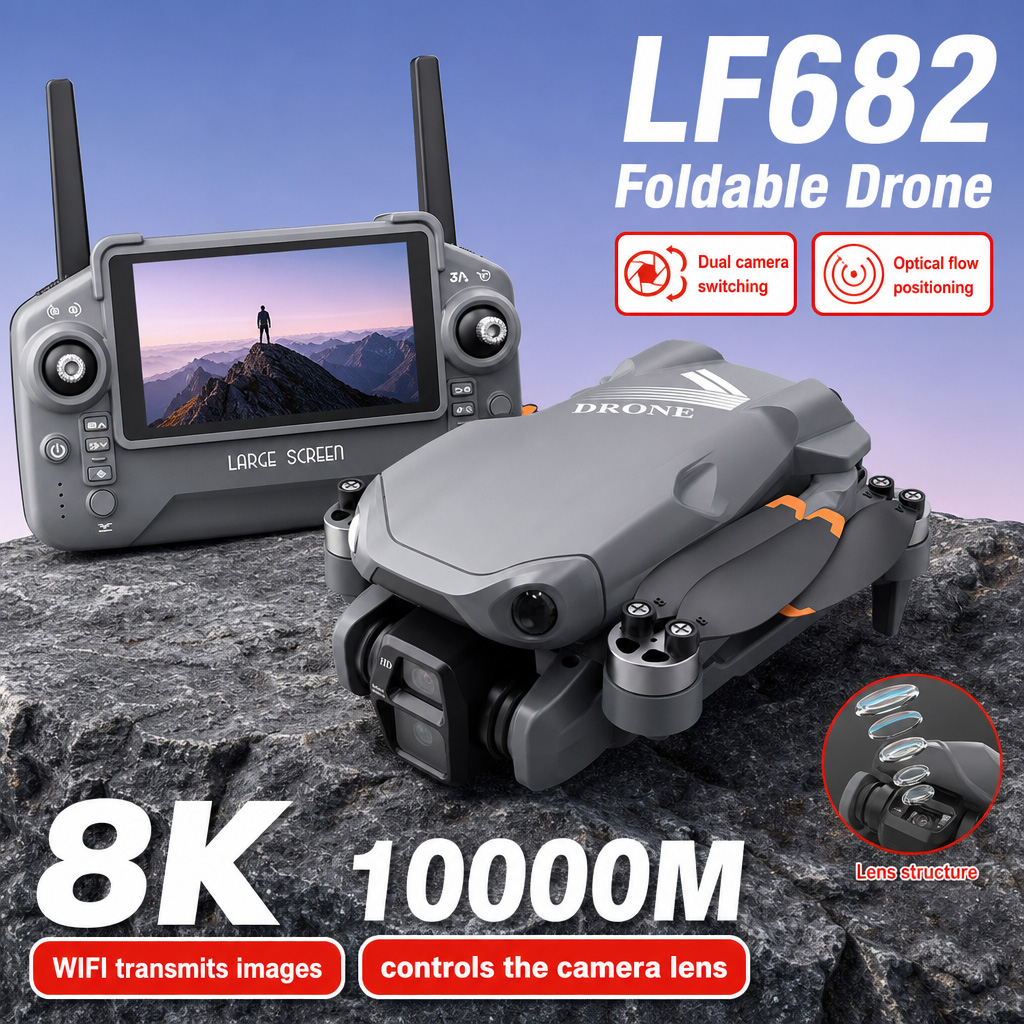 Zdjęcia lotnicze z drona LF682 – Drone Cinematic recenzja i cena